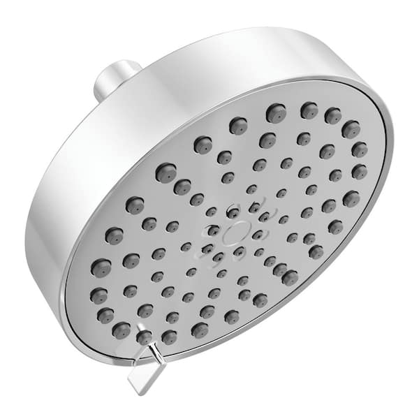 4-Spray Patterns 5.75 in. Wall Mount Fixed Shower Head in Chrome