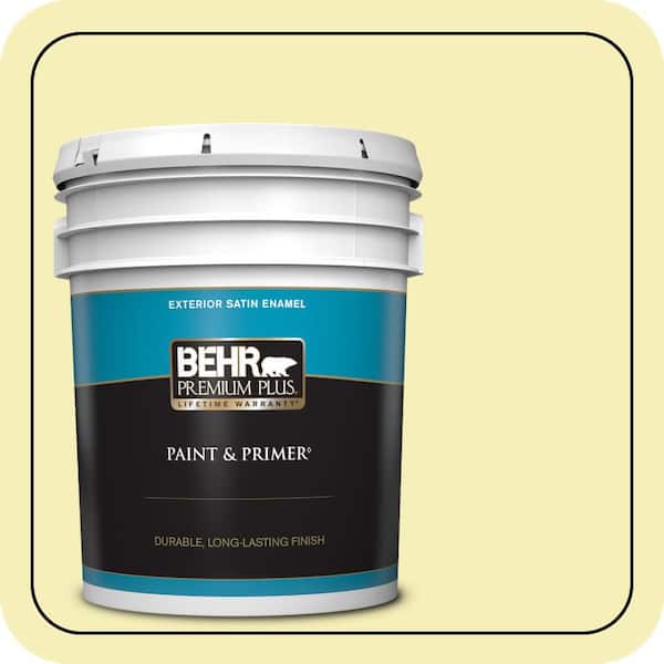 BEHR PREMIUM PLUS 5 gal. #400A-2 Summer Resort Satin Enamel Exterior Paint & Primer