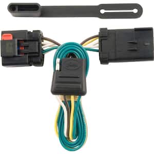 Custom Vehicle-Trailer Wiring Harness, 4-Flat, Select Chrysler, Dodge, Jeep, Mitsubishi with Tow Package, T-Connector