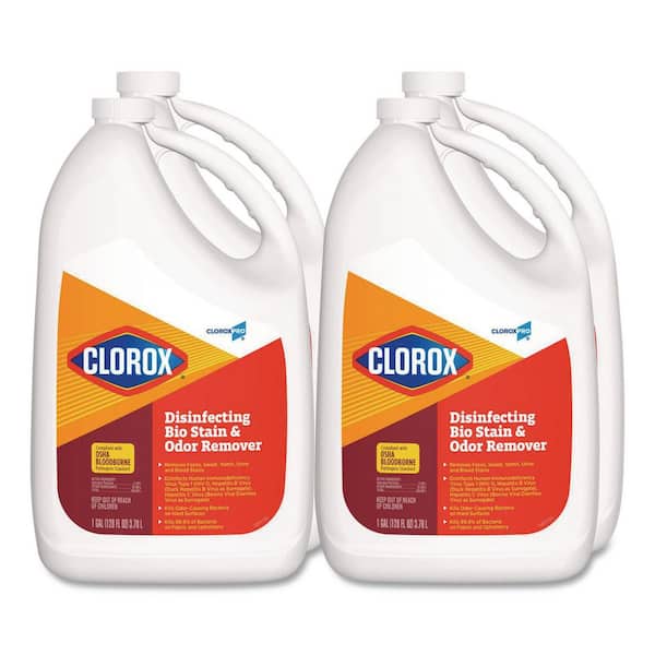 Clorox 128 oz. Fragranced Disinfecting Bio Stain and Odor Remover Refill Bottle (4-Carton)