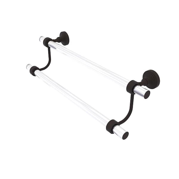 Allied Brass Pacific Grove Collection 18 in. Wall Mounted Double Towel Bar in Oil Rubbed Bronze