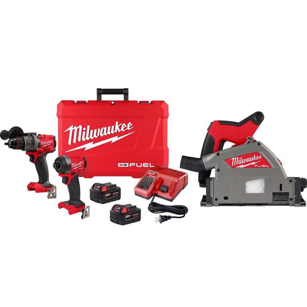 Milwaukee M18 FUEL 18V LithiumIon Brushless Cordless Hammer Drill and Impact Driver Combo Kit
