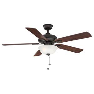 Larson 52 in. LED Oil Rubbed Bronze Smart Hubspace Ceiling Fan with Light and Remote