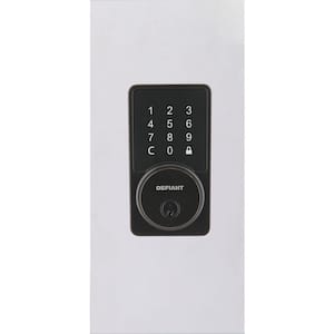 Square Aged Bronze Smart Wi-Fi Deadbolt Powered by Hubspace