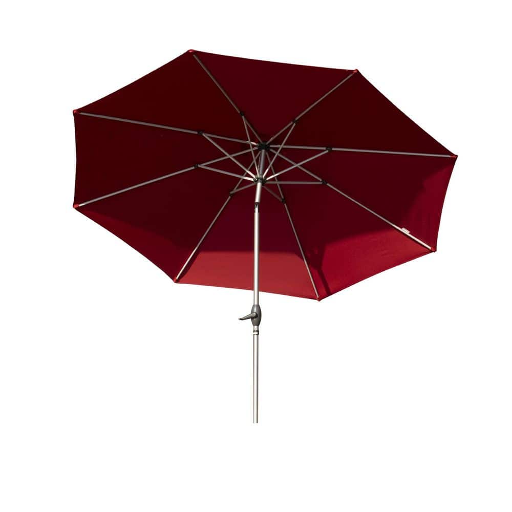 9 ft. Metal Market Tilt Patio Umbrella in Brick Red price history on PriceWatchPro