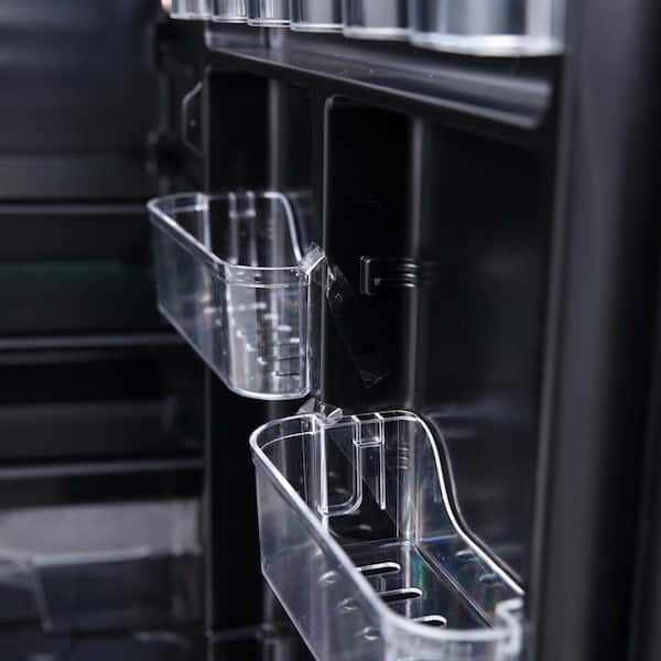 Avanti 4.4 Cu ft Refrigerator, Black-Stainless Steel