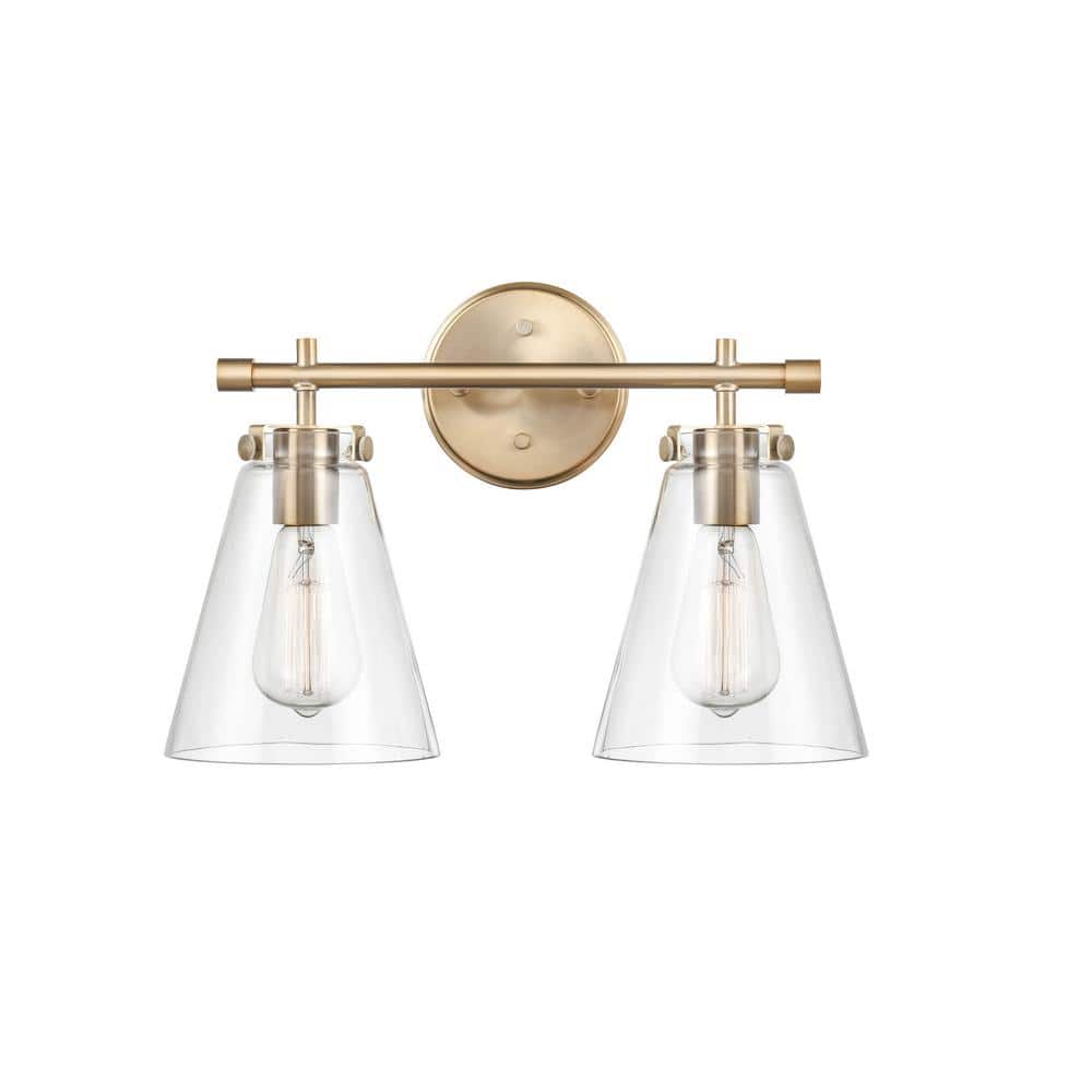 Aurora Gold 16" Direct Wired Modern Vanity Light