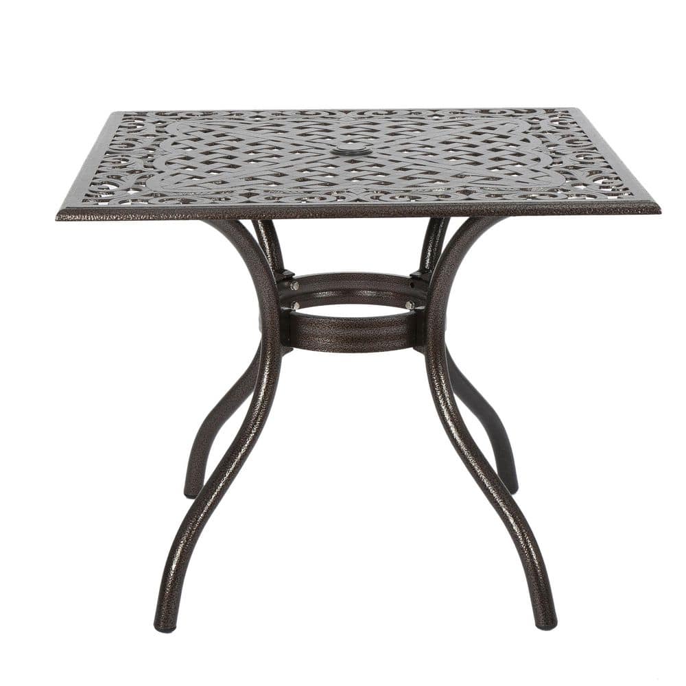 Square Aluminum Outdoor Patio Dining Table