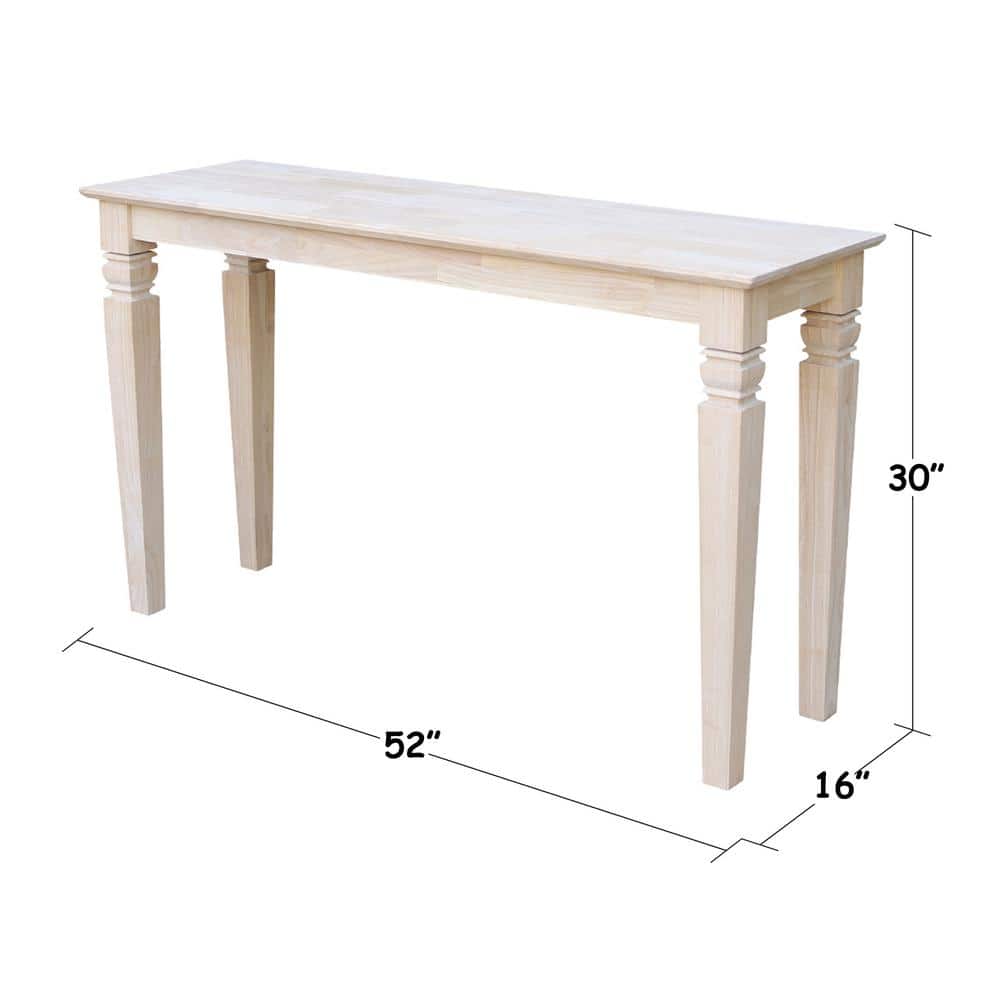 Elegant Java Solid Wood Console Table with Storage