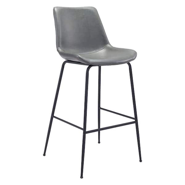 ZUO Byron Bar Chair Gray