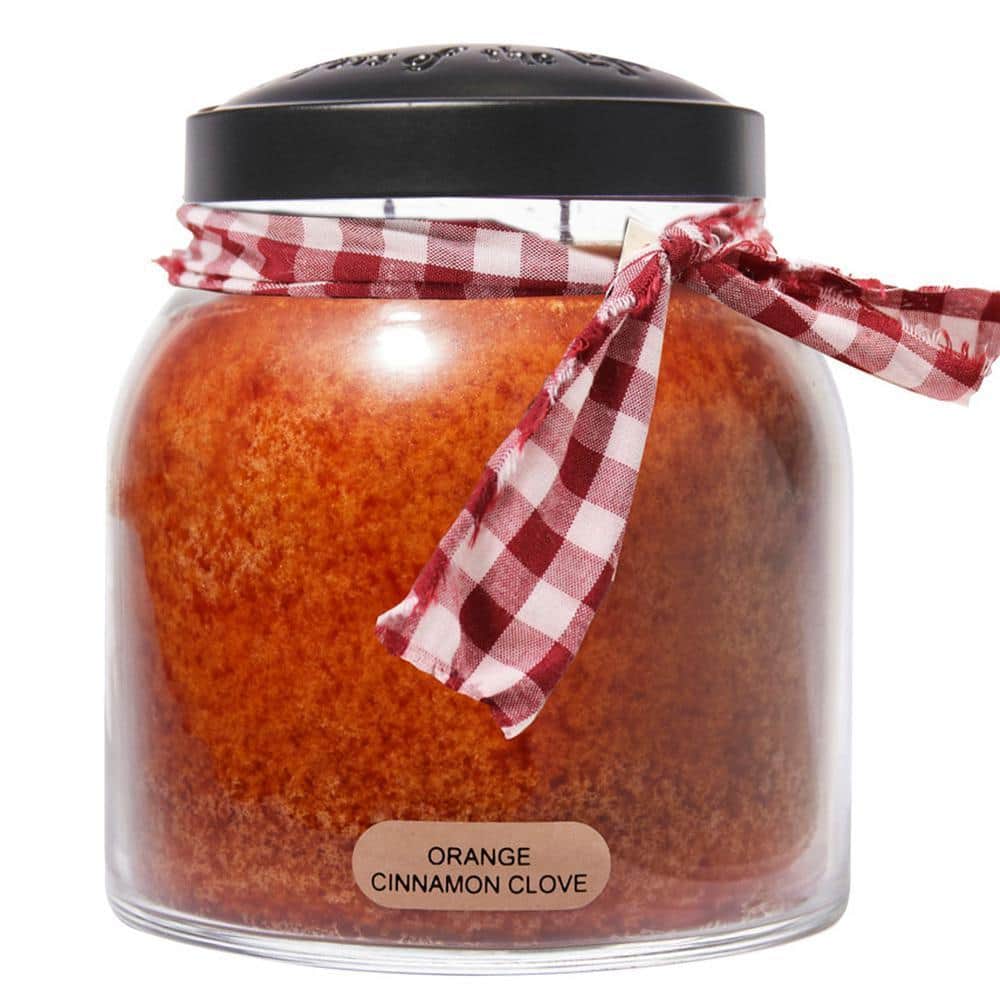 Keepers of the Light Orange Cinnamon Clove Glass Candle JP97 - The