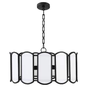 Belleview 5 Light Pendant - Matte Black