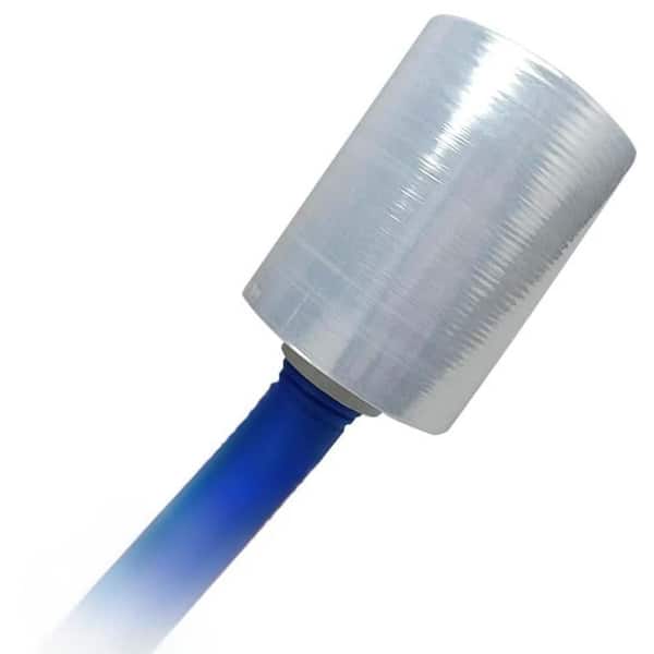 1.85 lb. 10.04 x 3.9 x 3.9 Plastic Industrial Strength Stretch Wrap Roll with Handle for Moving and Shipping