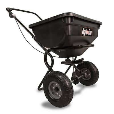 85 lb. 14,200 sq. ft. Push Broadcast Spreader for Seed and Fertilizer