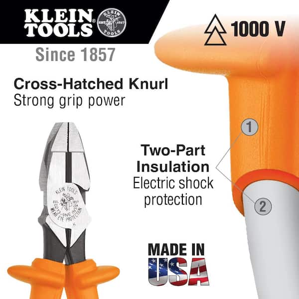 9 in. Insulated High Leverage Side Cutting Pliers
