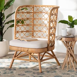 Tania Light Honey Rattan Accent Side Chair