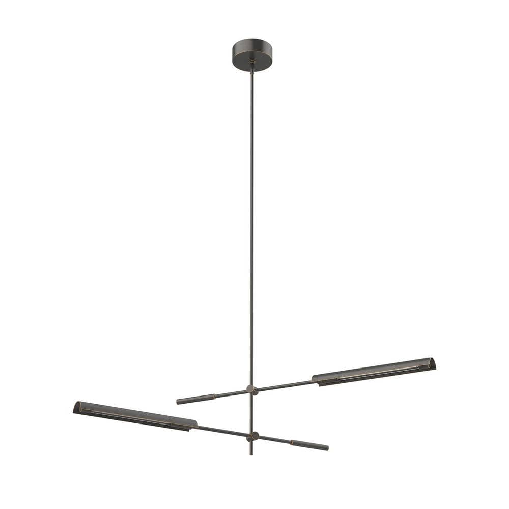 Astrid 2 Head 1 Light 10-Watt Metal Shade/Urban Bronze Integrated LED Penda