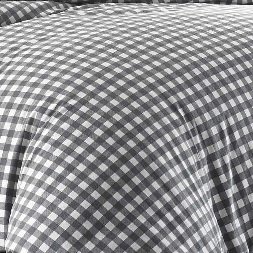 Preston Twin Gray Cotton Reversible Comforter Set