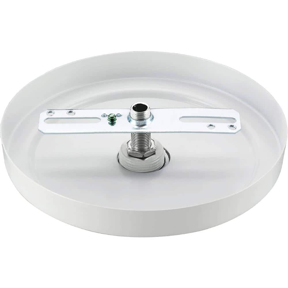 Matte White 5.5" Diameter Chandelier Fixture Canopy Kit