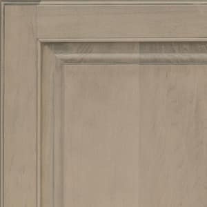Piermont 7 5/16 in. W x 3/4 in. D x 7 5/16 in. H Quarter Cabinet Door Sample in Translucent Monument Grey