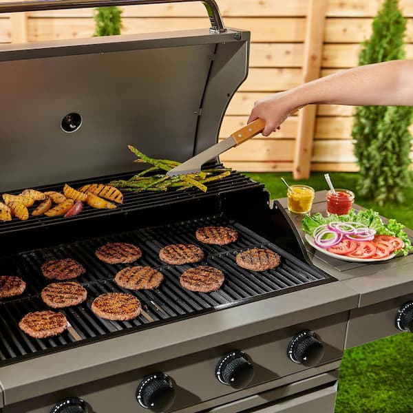 Anaheim 4-Burner Liquid Propane Gas Grill with Side Burner in Gray