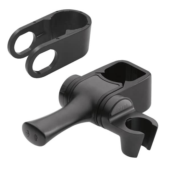 Delta Adjustable Slide Bar/Grab Bar Mount for Handheld Showerhead in Matte Black