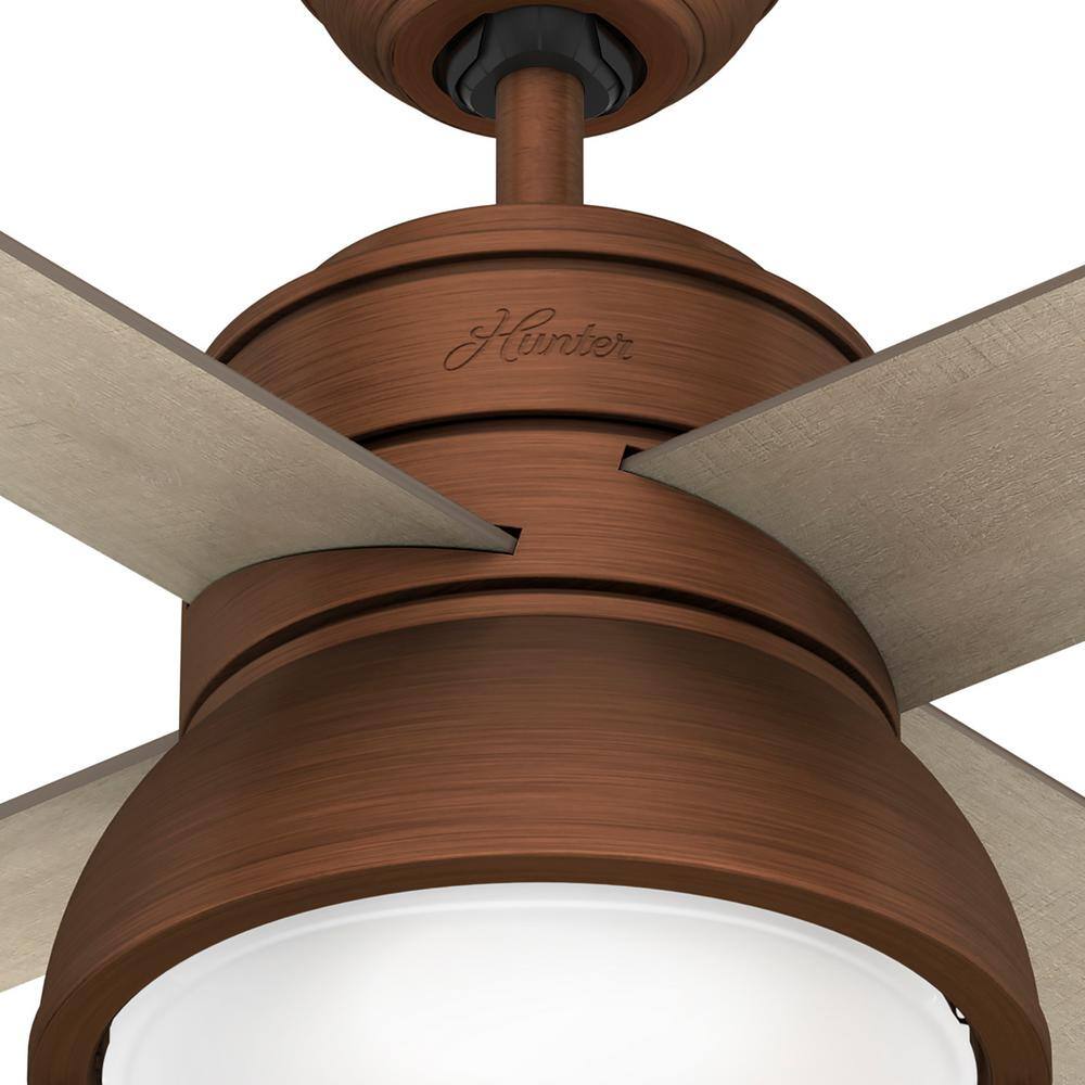 Loki Weathered Copper 36" LED Ceiling Fan with Reversible Blades