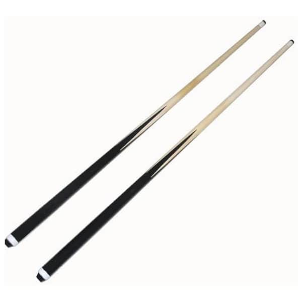 2-Piece Hardwood Billiard Pool Cue Sticks 36 in. 13mm Tips Lightweight Space-Saving 2 Pack
