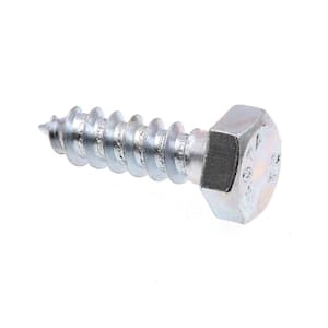 5/16 in. x 1 in. A307 Grade A Zinc Plated Steel Hex Lag Screws (100-Pack)