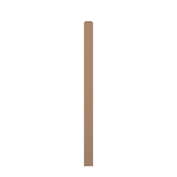 3 in. D x 3 in. W x 48 in. L Unfinished Poplar Wood Square Newel