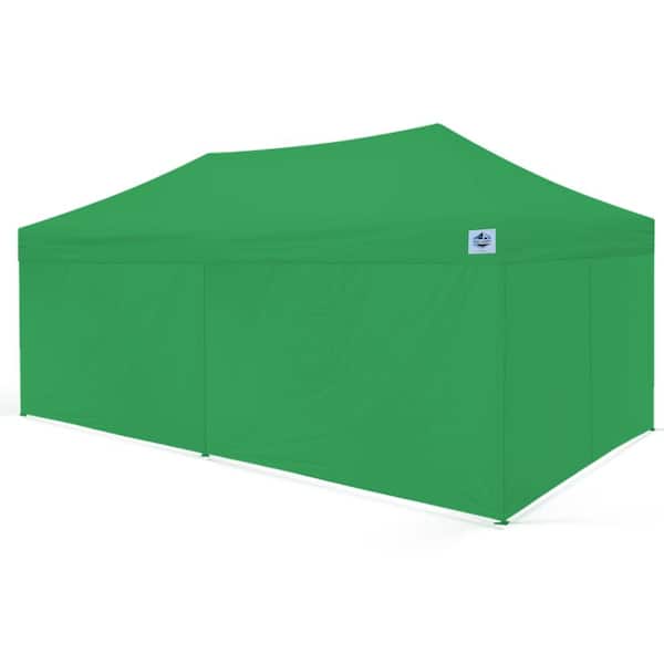 King Canopy Universal 10 ft. x 20 ft. Green Side Walls for Instant (6-Piece)