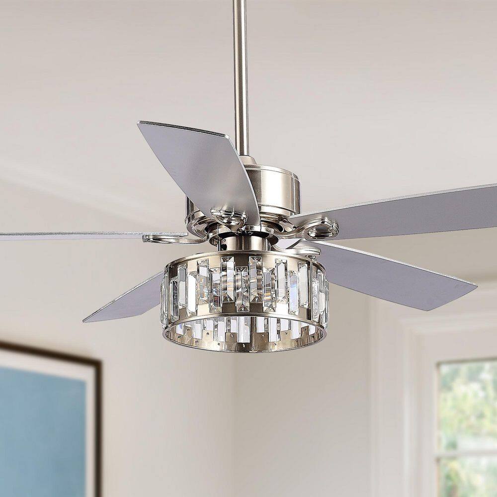 Sky Hog Angel 52 in. Indoor Satin Nickel Ceiling Fan with Light Kit and