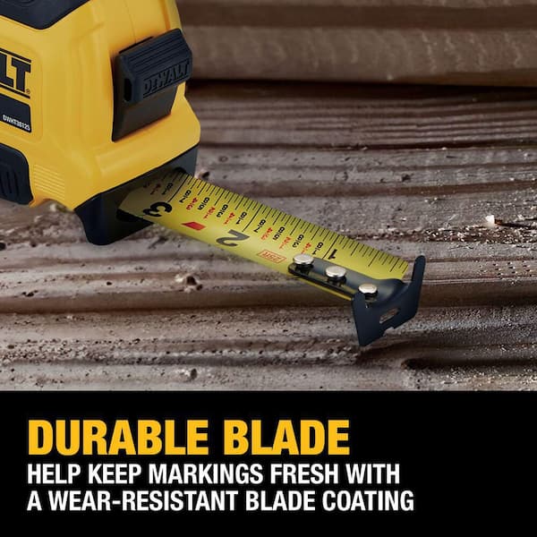 DEWALT - 25 ft. x 1-1/8 in. Tape Measure with Finger Brake