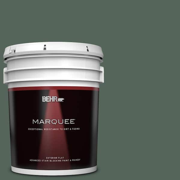 BEHR MARQUEE 5 gal. #460F-6 Medieval Forest Flat Exterior Paint & Primer
