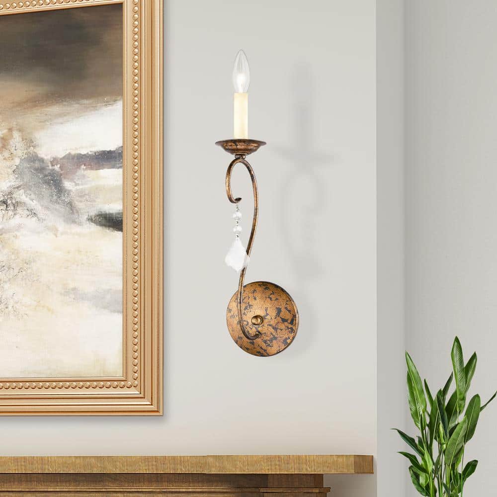 Venetian Golden Bronze Dimmable Brass Sconce