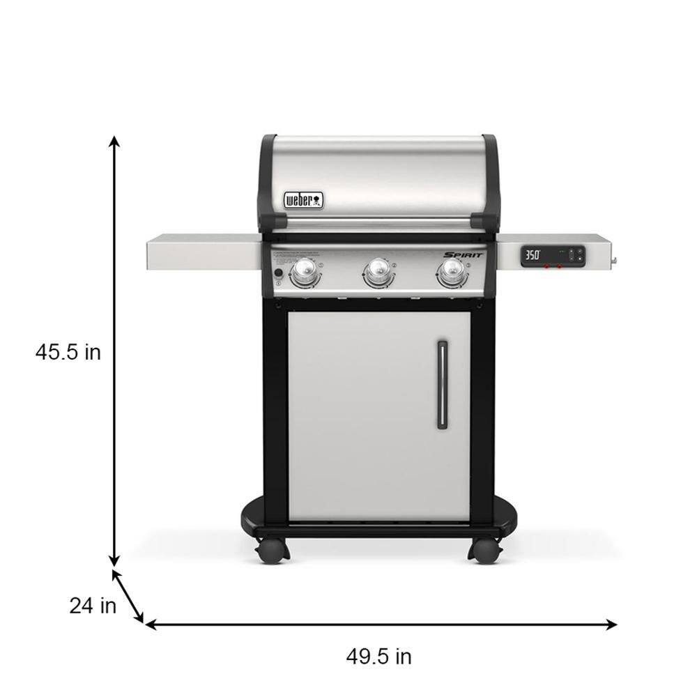 Weber Spirit SX-315 Stainless Steel 3-Burner Propane Gas Grill