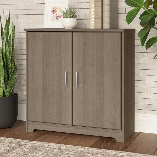 Bush Furniture Cabot Tall Bathroom Storage Cabinet with Doors in White