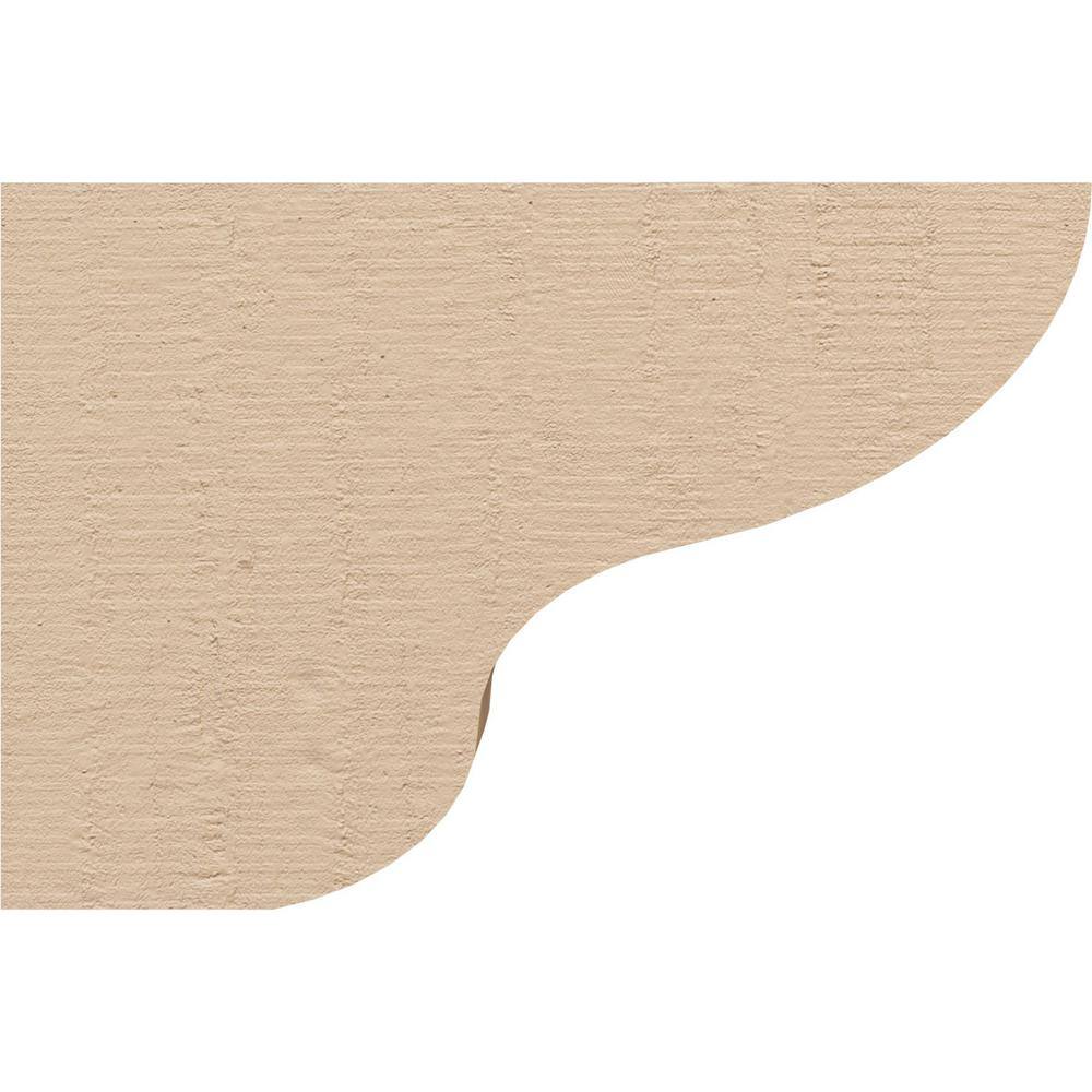 Primed Tan 9" Faux Cedar Woodgrain Corbel