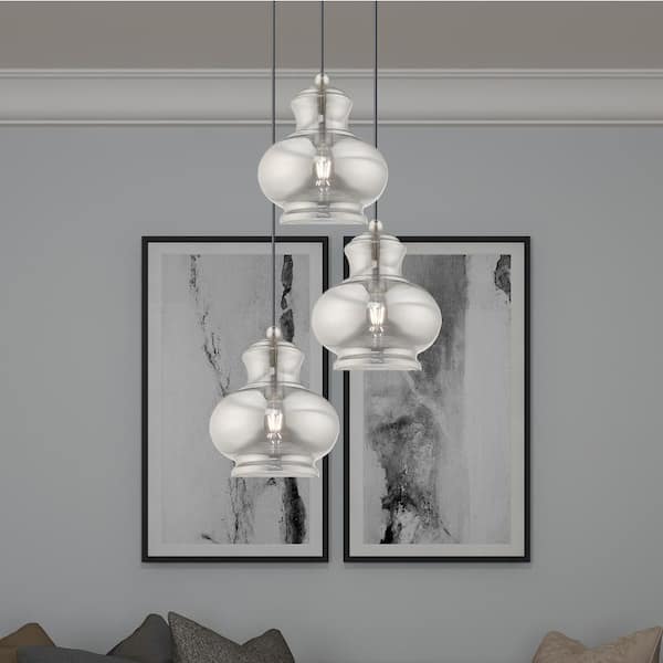AVIANCE LIGHTING Midland 60-Watt 1 Light Silver Finish