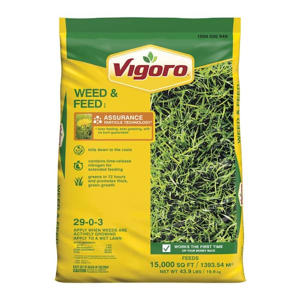 Vigoro 43.9 lbs. 15,000 sq. ft. Weed & FeedI Weed Killer Plus Lawn Fertilizer