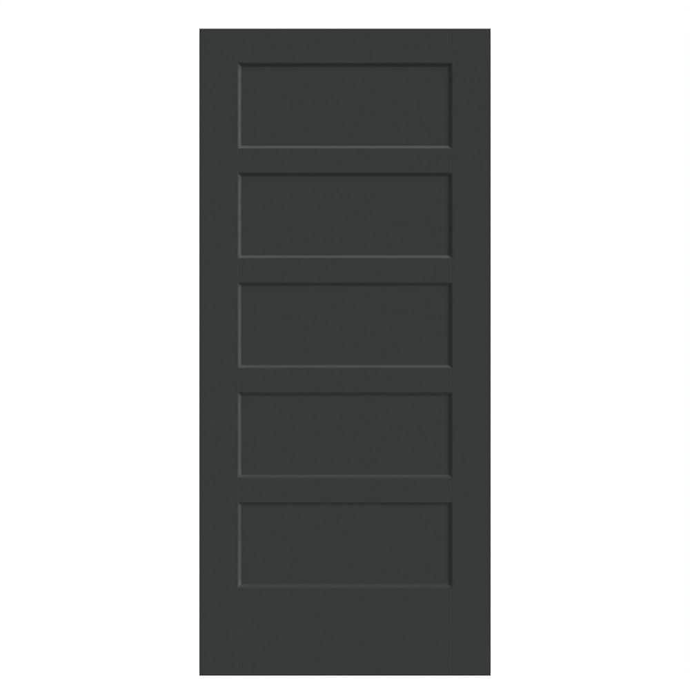 kooo　黒　36 jet-black-masonite-slab-doors-