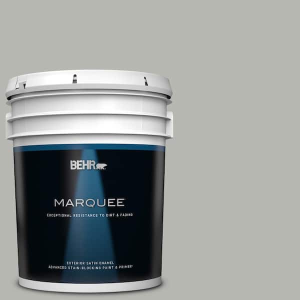BEHR MARQUEE 5 gal. Home Decorators Collection #HDC-MD-26 Sonic Silver Satin Enamel Exterior Paint & Primer