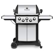 Signet 390 3-Burner Natural Gas Grill in Stainless Steel with Side Burner and Rear Rotisserie Burner