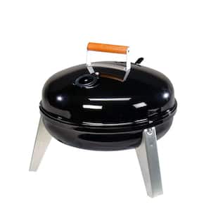 Lock N' Go Portable Charcoal Grill in Black