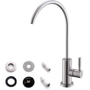 Lead-free Single Handle Beverage Faucet in Stainless Steel Brushed Nickel