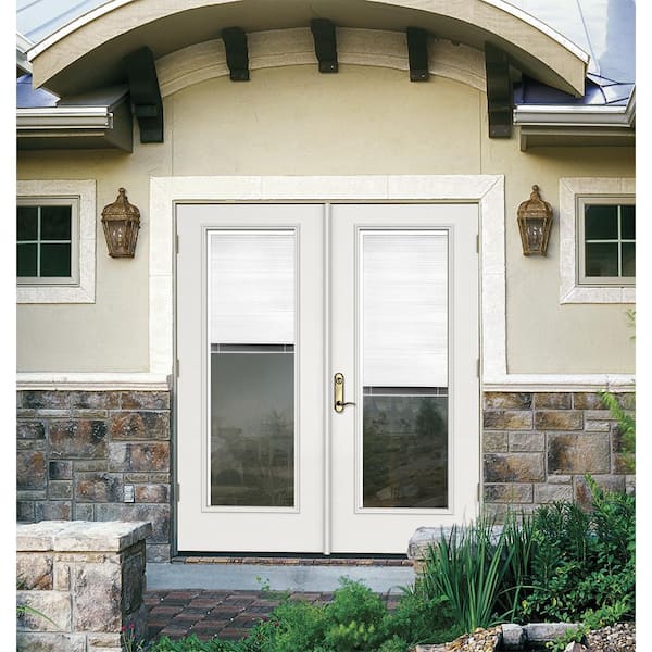 JELD-WEN 72 in. x 80 in. Primed Left-Hand/Outswing Steel French