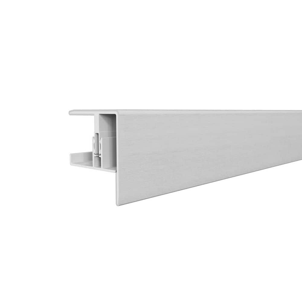 Alusions 2.31 in. x 2 in. x 8 ft. Arctic Snow White Composite Aluminum F Trim Kit for 1 in. Board price history on PriceWatchPro
