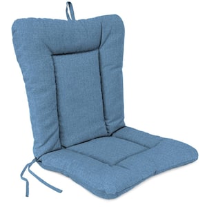38 in. L x 21 in. W x 3.5 in. T Outdoor Wrought Iron Chair Cushion in McHusk Chambray