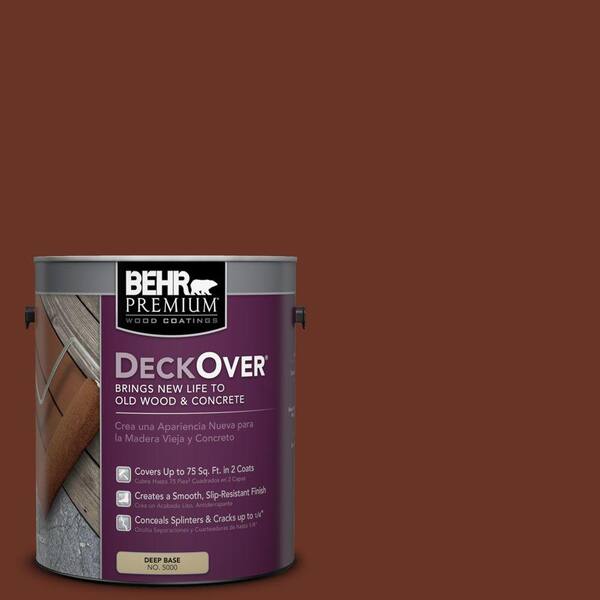 BEHR Premium DeckOver 1 gal. #SC-118 Terra Cotta Solid Color Exterior Wood and Concrete Coating