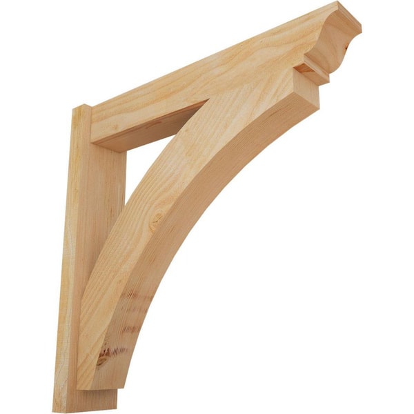 Ekena Millwork 6 in. x 30 in. x 30 in. Douglas Fir Thorton Traditional Rough Sawn Outlooker